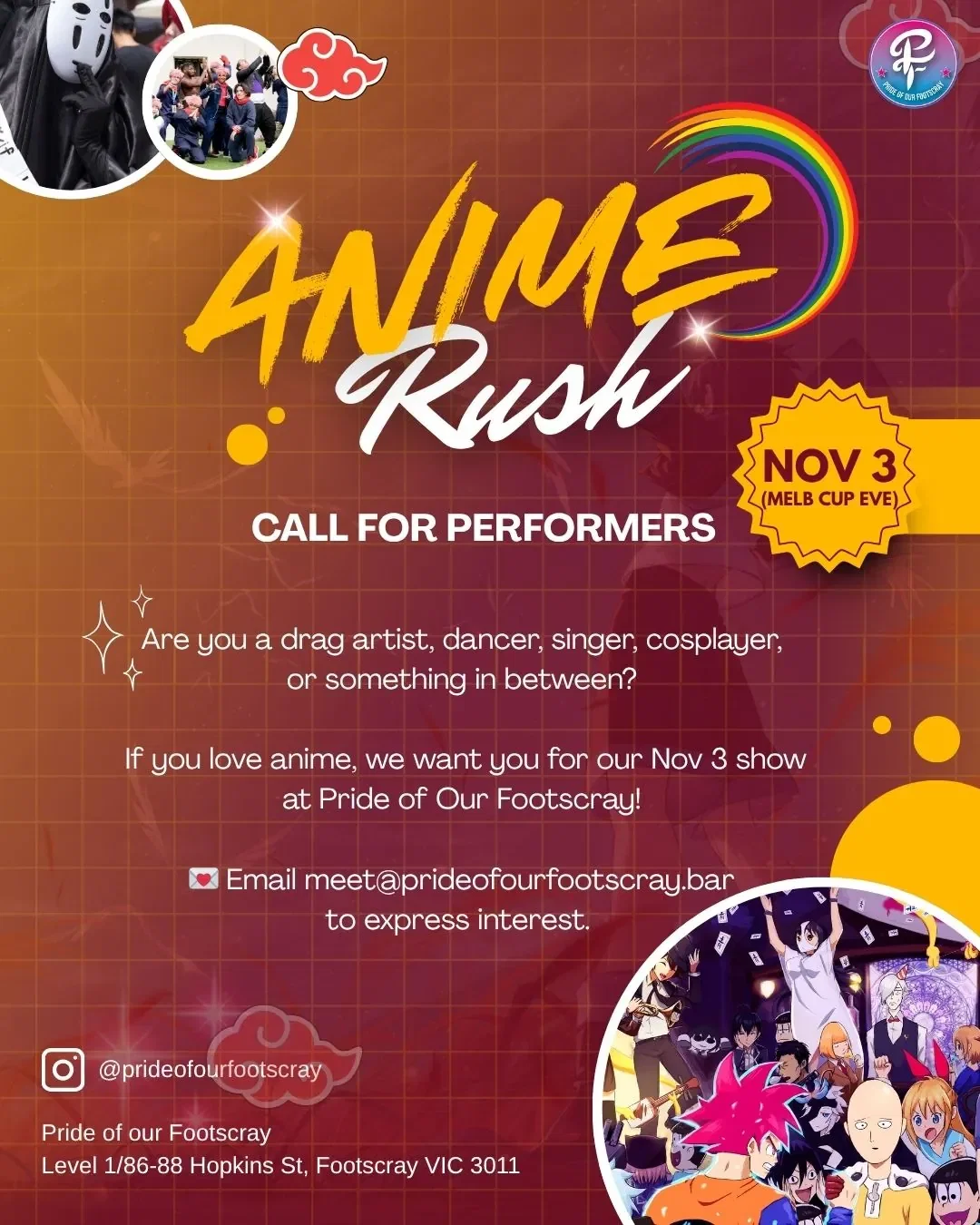 Anime Rush Performers Call Out